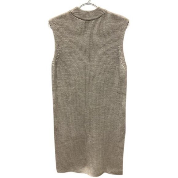 COS light brown sleeveless ribbed knit dress size M - Picture 2 of 3